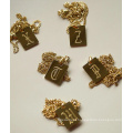 Personalidade personalizada Clavícula Rose 18 K Chain Gold Jewelry Pinging Charms para fabricação de jóias